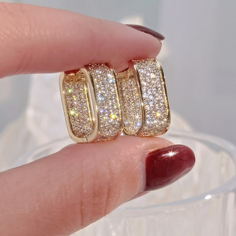 Gold Zircon Earring