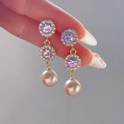 Zircon Drop Earrings