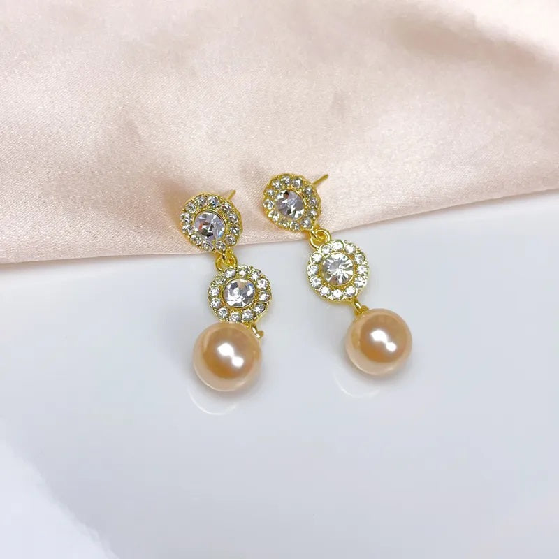 Zircon Drop Earrings