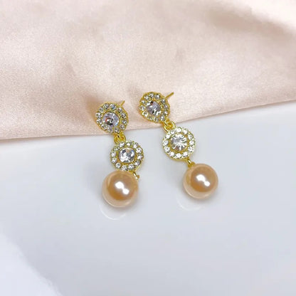 Zircon Drop Earrings