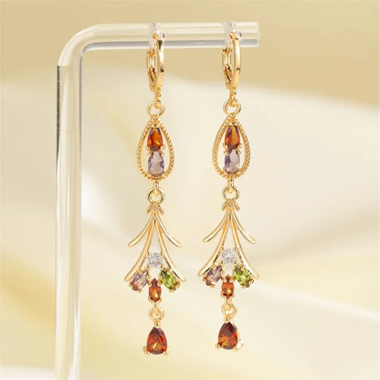 Gemstone Drop Earrings