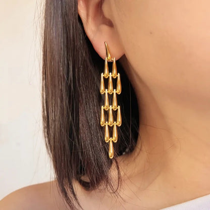 Elegant Gold Drop Earrings