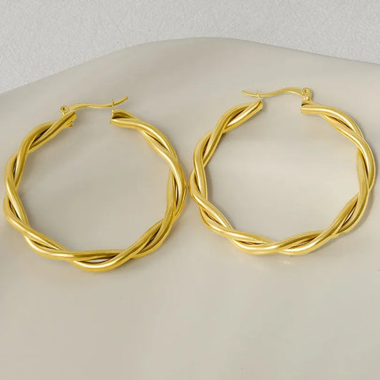 Gold Big Hoop Earrings