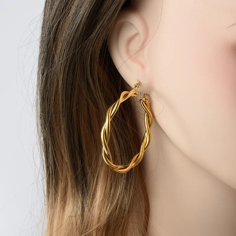 Gold Big Hoop Earrings