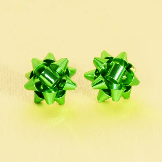 3D Snowflake Stud Earrings