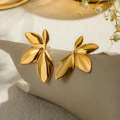 Flower Gold Earrings