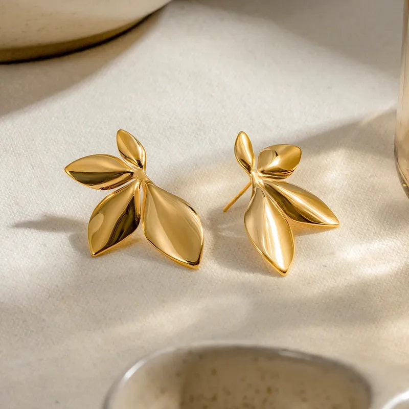 Flower Gold Earrings