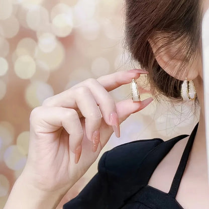 Block Enamel Earrings