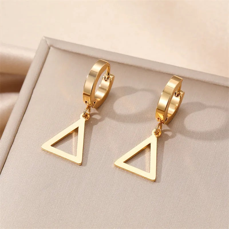 Triangle Drop Earrings